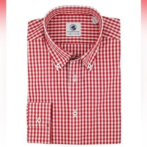 SOUTHERN PROPER Goal Line Button Down - Red Gingham Size L